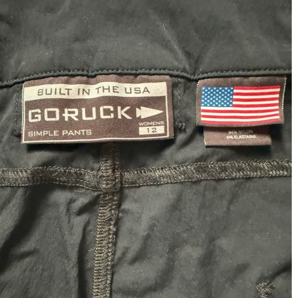 GORUCK Simple Pants Women's 12 USA Made Black Tactical Hiking Gorpcore Granola - Picture 8 of 9